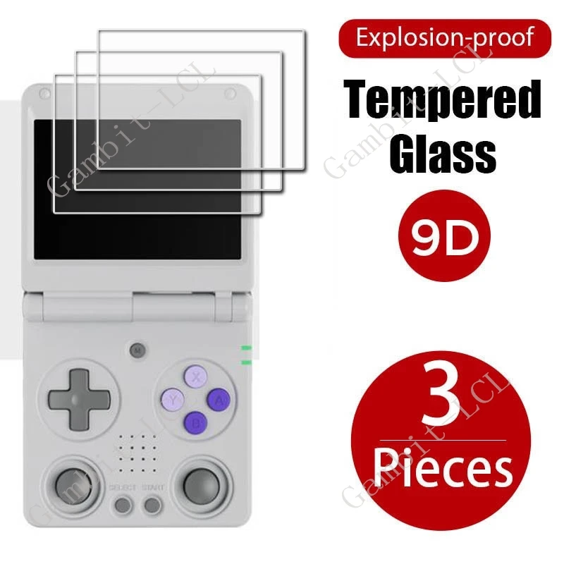 3PCS 9H HD Tempered Glass For ANBERNIC RG34XX SP 3.5Inch GameHero ON RG34XXSP Player Games Screen Protector Cover Film