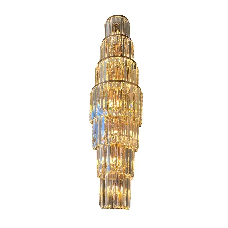 Simple Wall Lamp Crystal Gold Chrome Silver Interior Living Room Bedroom Bedside Wall Lamp Nordic Porch LED Wall Lamp Lighting