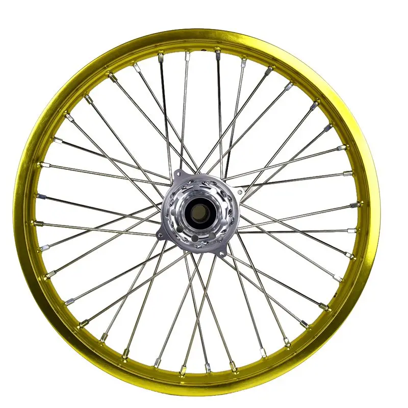 Yellow Rim Fit RMZ 21 18 Inch Wheel Set Dirtbike Alloy Wheels Rims Motocross Wheels - view 4