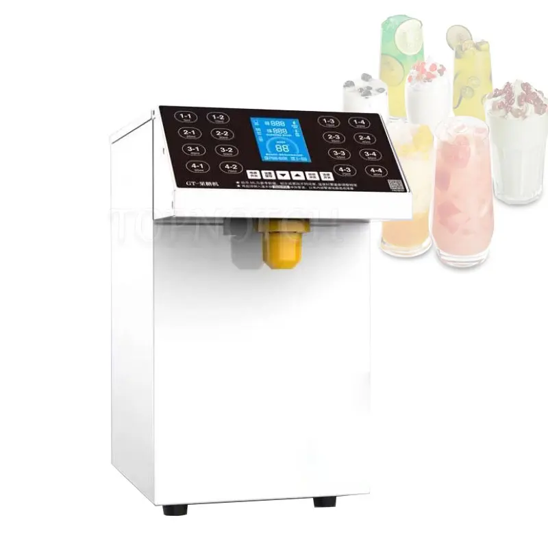 

Bubble Milk Tea Shop Automatic Electric Syrup Sugar Dispenser Levulose Quantifier Quantitative Fructose Filling Machine