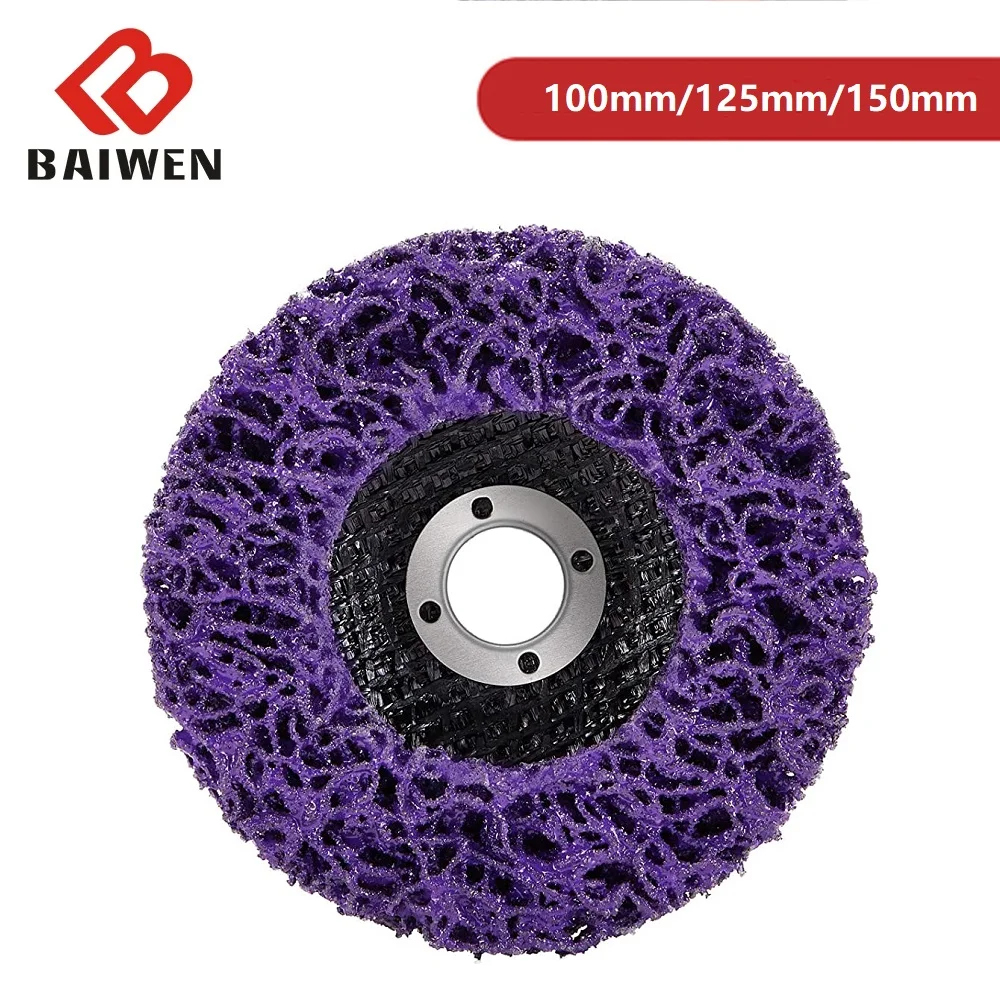 

5pcs 100/115/125mm Poly Strip Disc Grinder Disc Abrasive Wheel Paint Rust Removal Clean Grinding Wheel For Angle Grinder