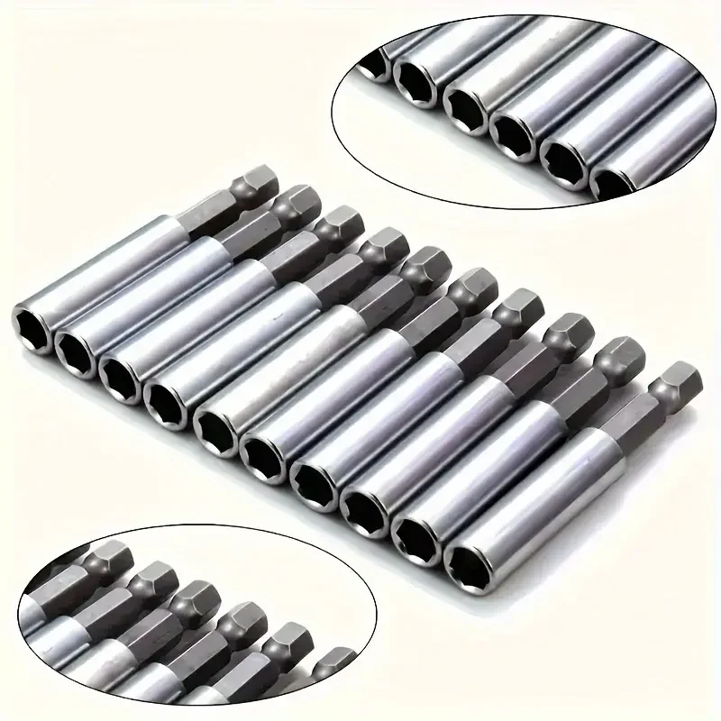 1/5pcs Magnetic Screwdriver Extension Hexagonal Handle Extended Connecting Rod Carbon Steel Screwdrivers Bit Holder Power Tools