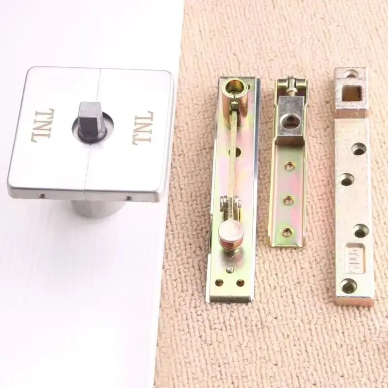 Stock 1Set Heavy Door Pivot Hinges 360° Rotary 90°/180° Positioning Buffer Soft Close Floor Spring Door Hinges Loading 150KG
