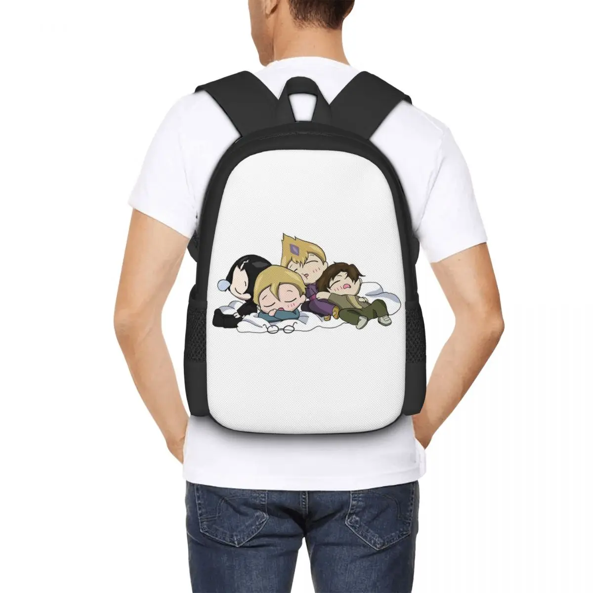 Sleepy Lyoko Warriors Backpack Hot Sale Daypack Large Capacity Boys Girls BookBag School Bag Shoulder Bags for Men Women