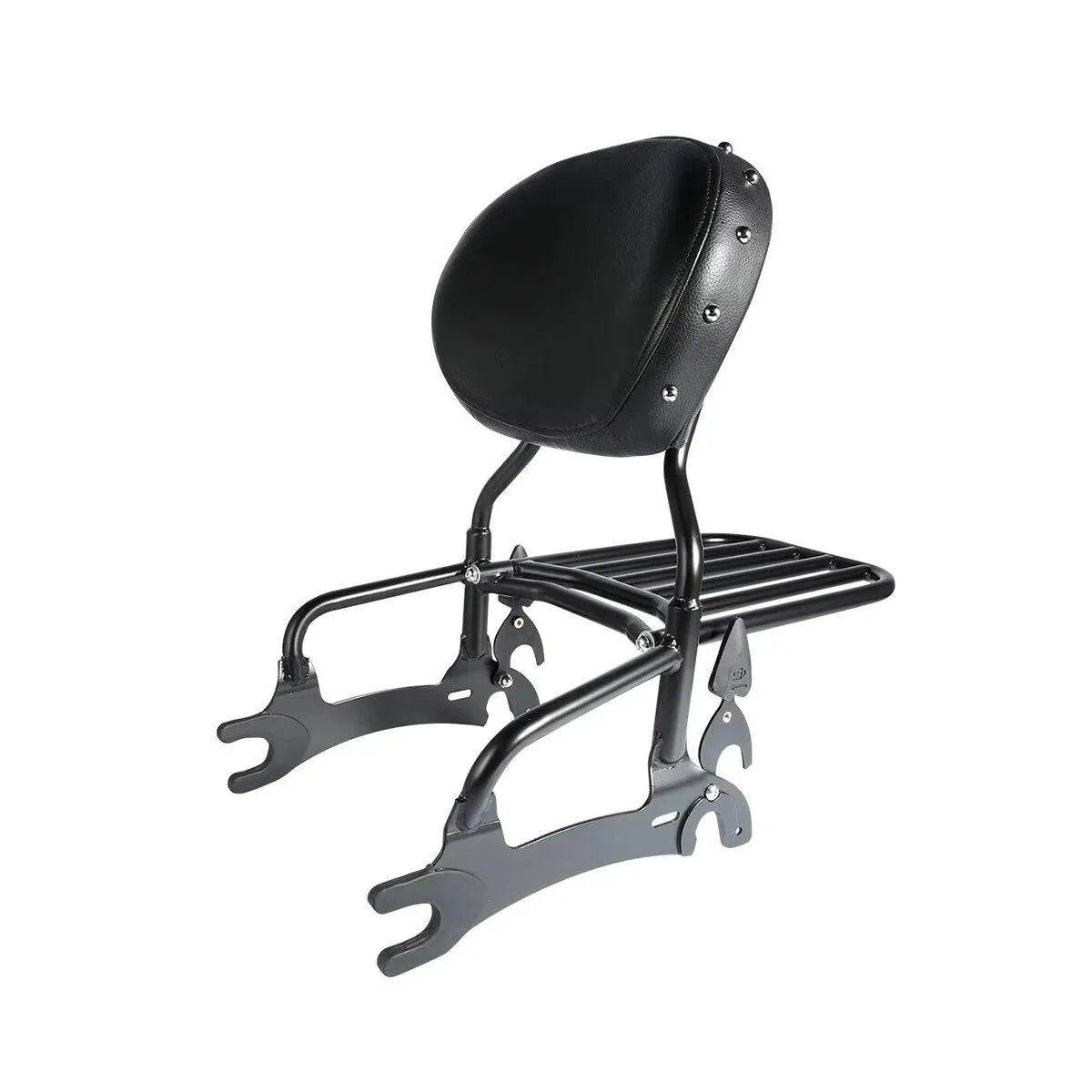 Motorcycle 12inch One-piece Detachables Passenger Backrest Sissy Bar & Leather Pad Fit for Indian Chief Dark Horse 2016-2018