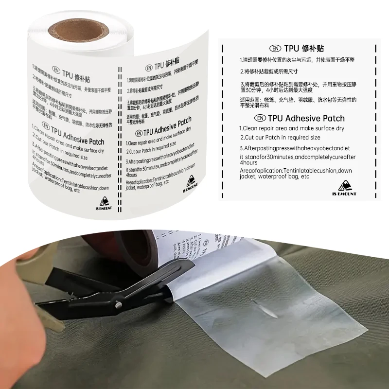 

Комплект лент для ремонта палатки, прозрачная ремонтная лента из ТПУ для рваного каякинга, сумка для дайвинга, водонепроницаемая лента для ремонта кемпингового снаряжения, надувного матраса