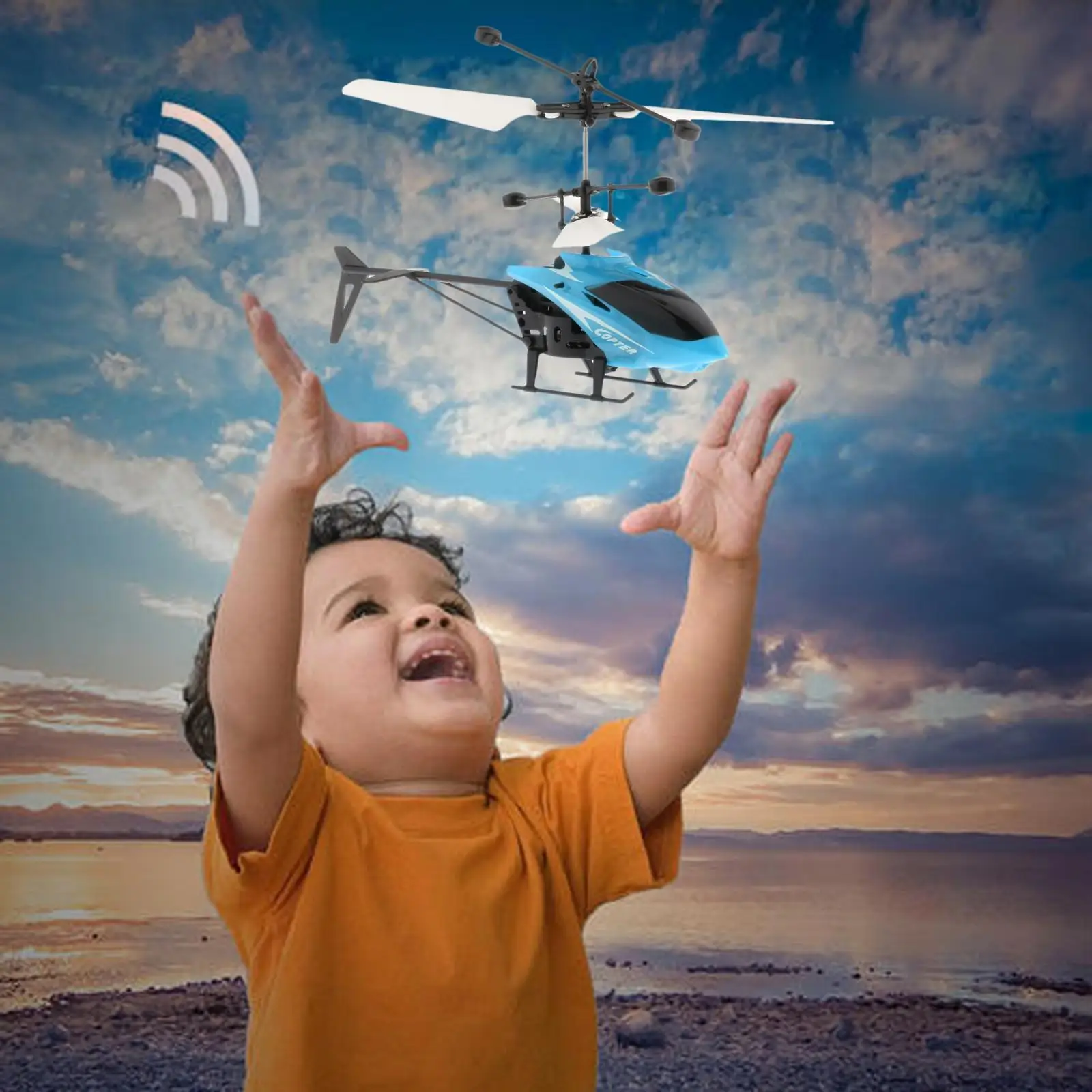RC Flying Ball Toys Infrared Induction Drone Hand Control Helicopter LED Lights USB Rechargeable Fun Novelty Toys for Kids Games