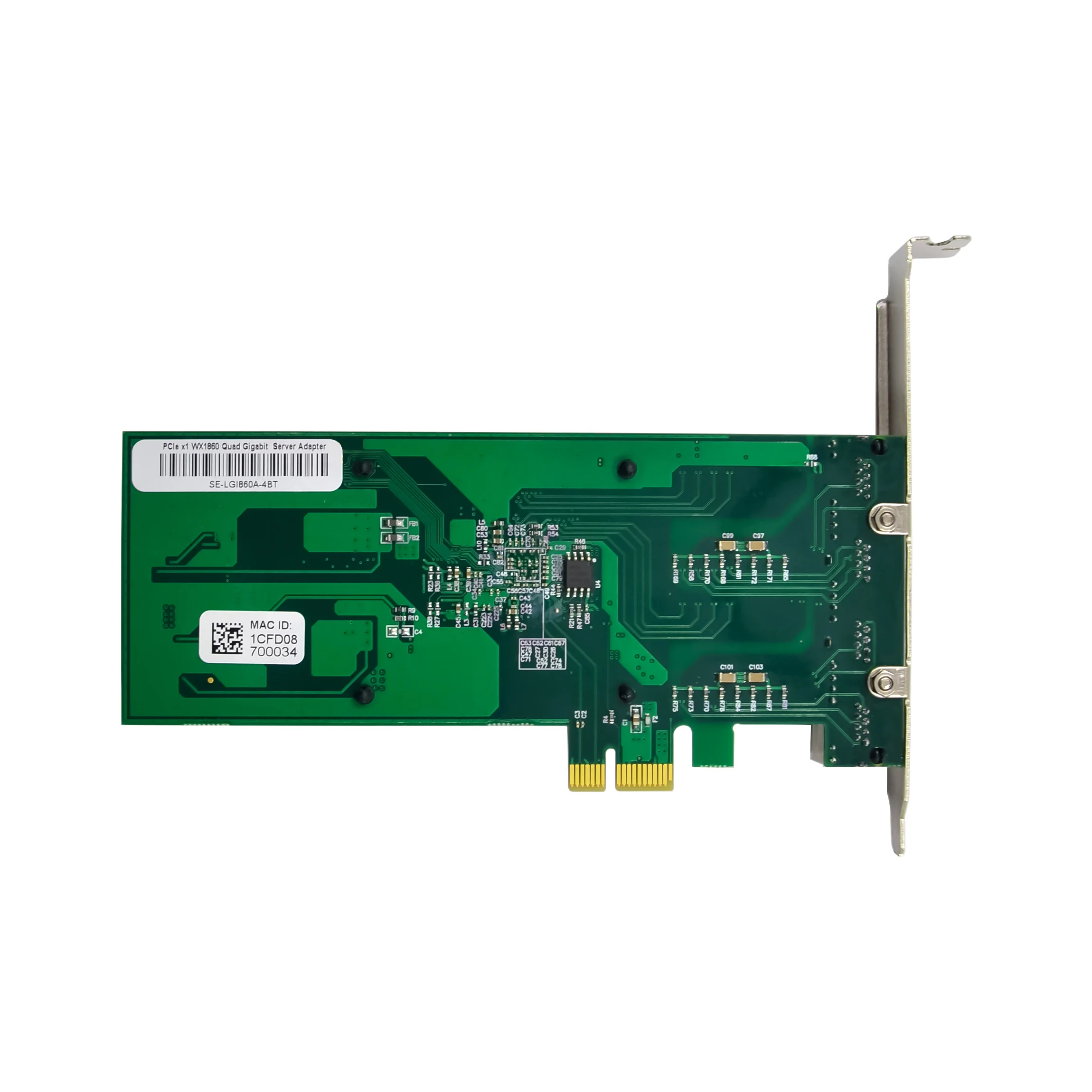SUNWEIT ST7311 Placa de rede Gigabit Ethernet de 4 portas com interface externa PCIe X1 WX1860 disponível em estoque