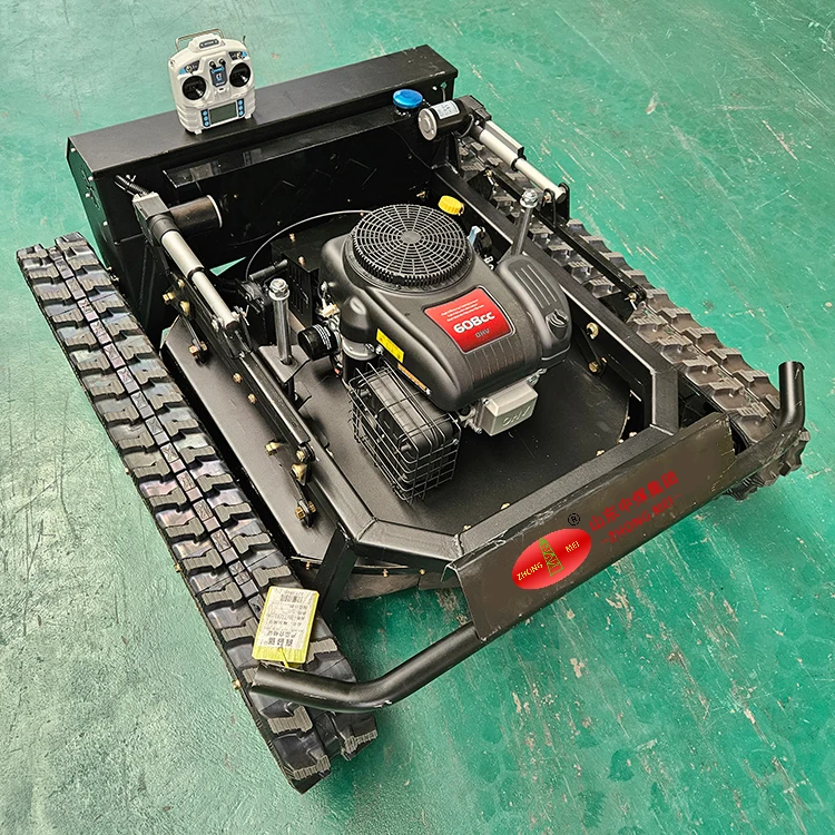 Automatic Mini Smart Self-Propelled Lawn Mower 28V Electric Factory Outlet Remote Control Rubber Crawler for Sale