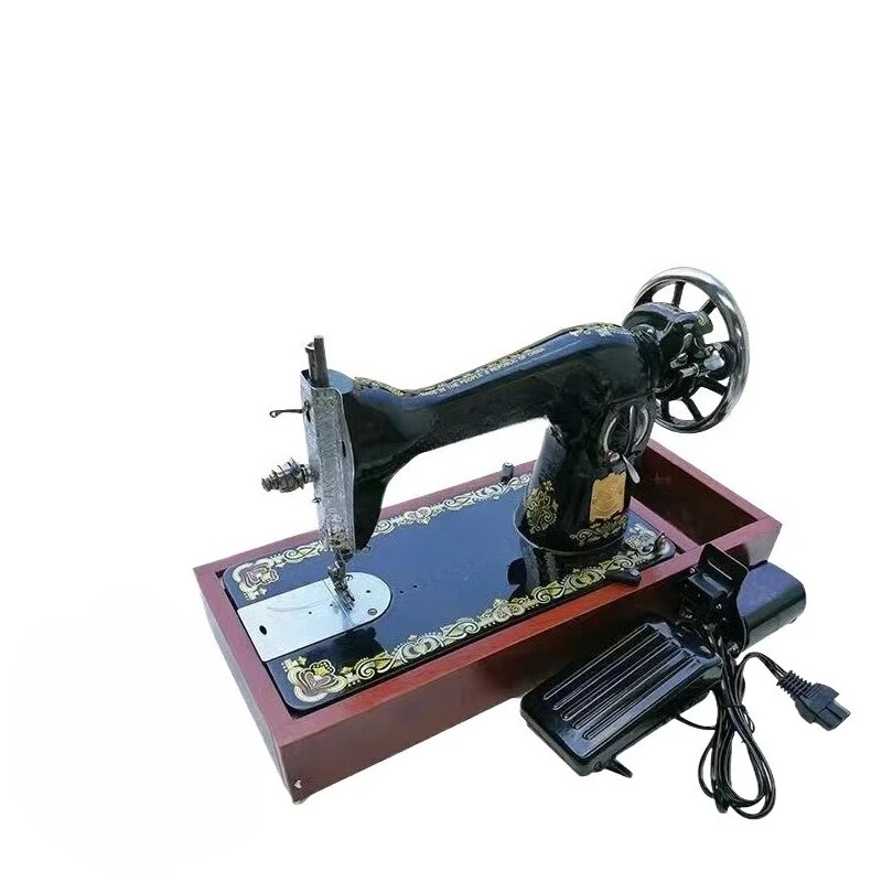 For Manual Vintage Sewing Machine, Household Electric Thick Hand Pedal Butterfly Desktop Small Clothes Car