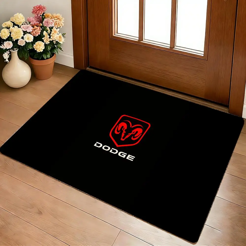 Luxury Car D-DodgeS Floor Mat Cozy Flannel Soft Thick Non-Slip Mat For Living Room Bedroom Kitchen Decor Rugs