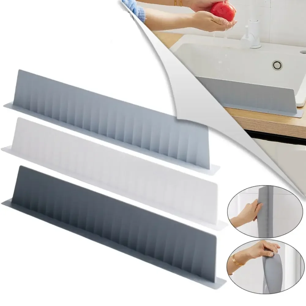 

Silicone Kitchen Sink Splash Guard Kitchen Countertop Reusable Heightenin Bar Water Baffle Plate Splash Sink Guard Baffle