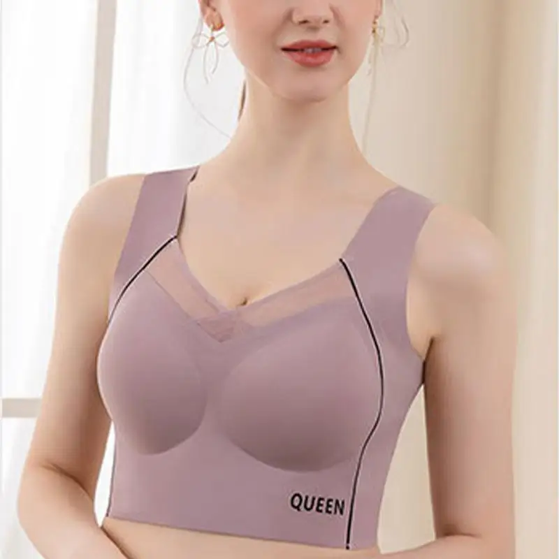 Lifting Bra Elastic Band Breathable Wirefree Workout Bra Lift Stretch Seamless Sexy Wireless Sports Bras for Daily Wear Sleep