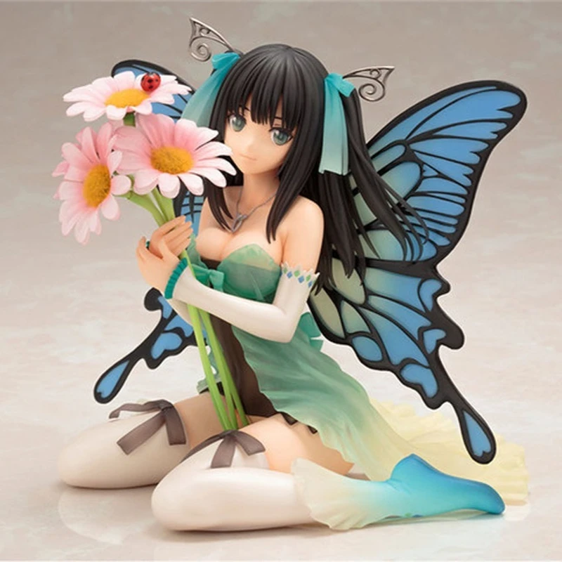 Anime 4 Leaves Daisy Butterfly Fairy Tony'S Heroine Collection Sitting Figure Toy Gift Collection Action Figure Decoration Toy