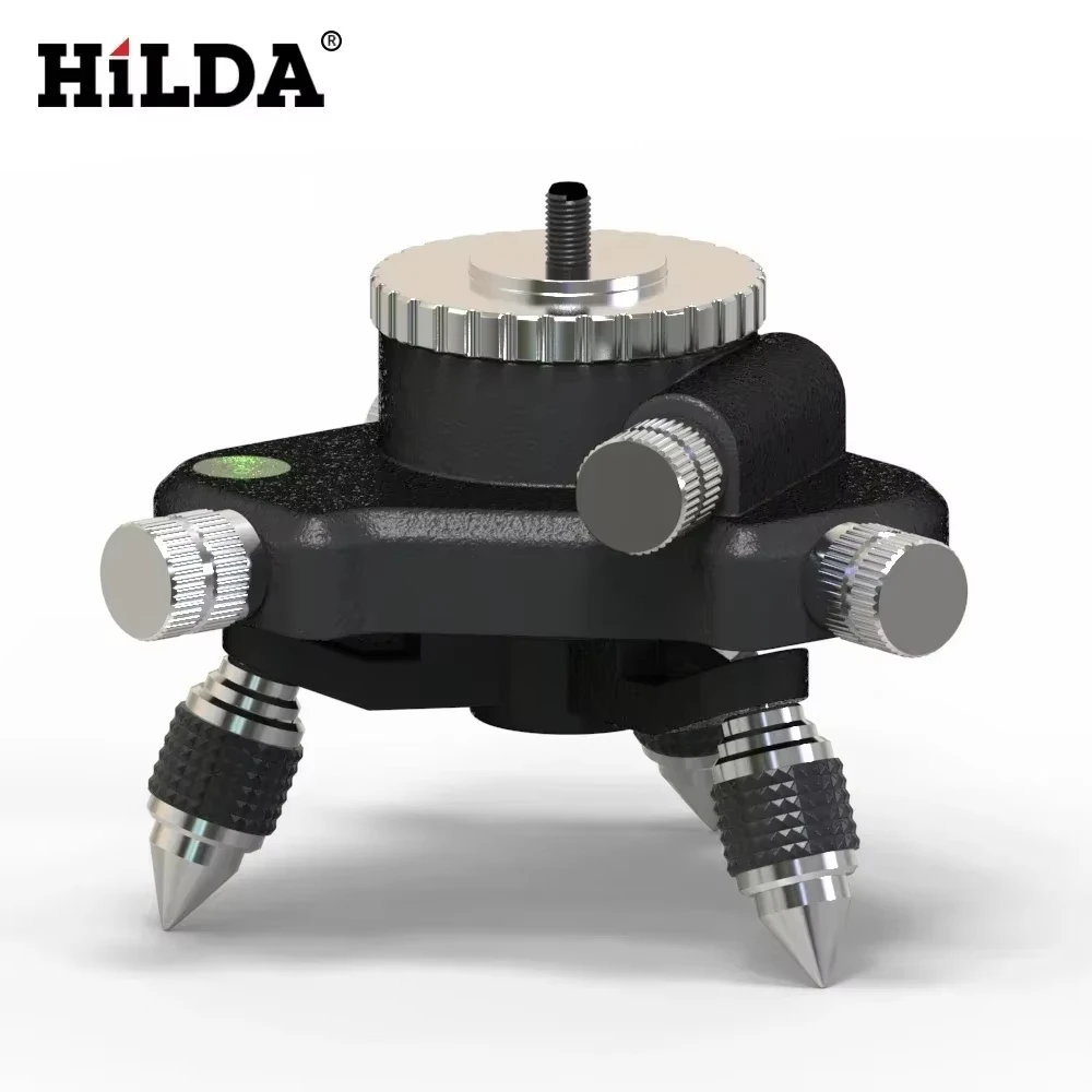 HILDA 1/4'' Interface Tripod Bracket Base Fine Adjustment Tripod Stand For Laser Level Measuring Tool