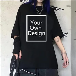 Your Own Design Custom t shirt men Japanese harajuku funny t-shirts male 2000s streetwear Japanese clothes