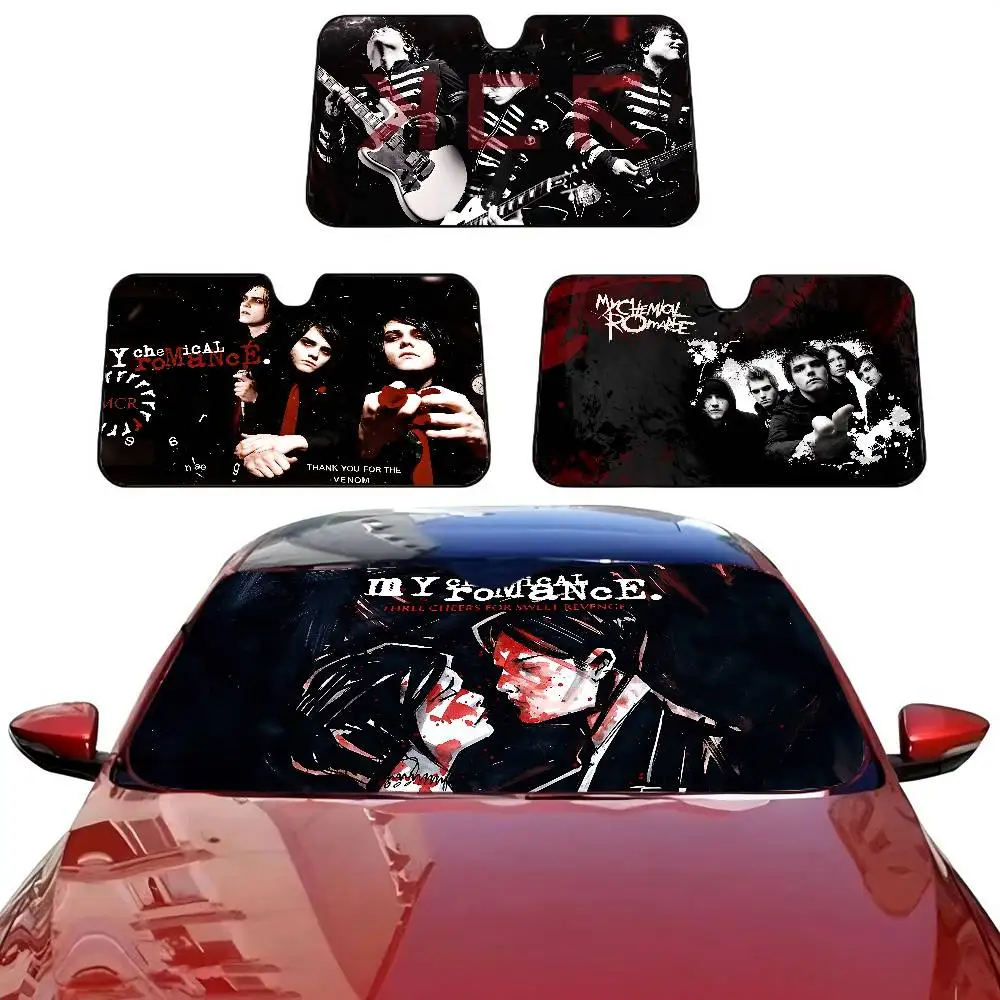 My Chemical Romance Band Windshield Sun Shade for Car SUV Truck Front Window Sun Shade Accessory Visor Protector Shield Cover