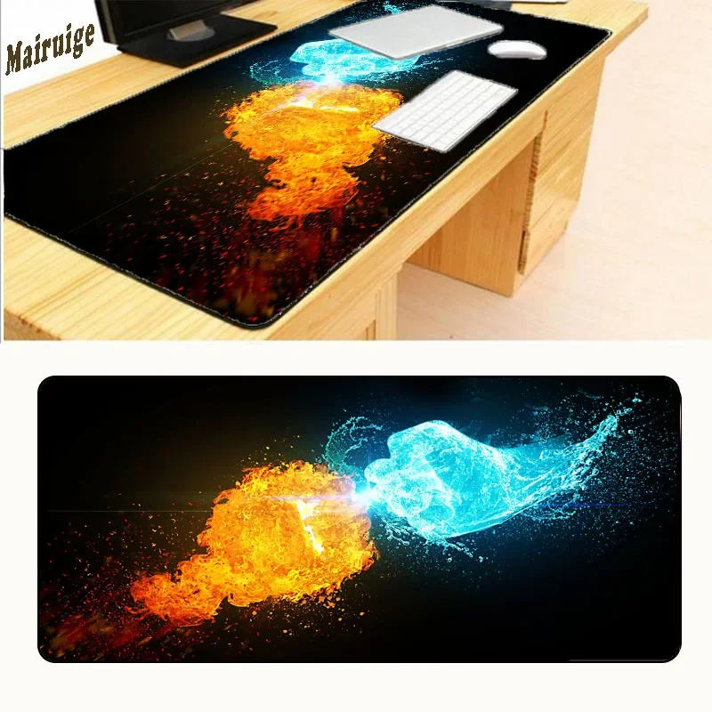 

Mairuige Ice and Fire Large Overlock 90x40cm Mouse Pad Gaming Mouse Pad Gamer Notbook Computer Mousepad Cheaper Free Shipping