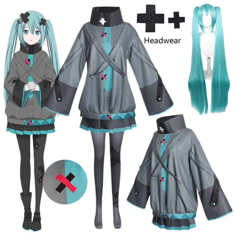 

Костюм для косплея аниме Mikuu Kasane Teto, парик для женщин и девочек, нарядное синее платье, косплей на Хэллоуин, полный комплект, костюмы для сценических игр