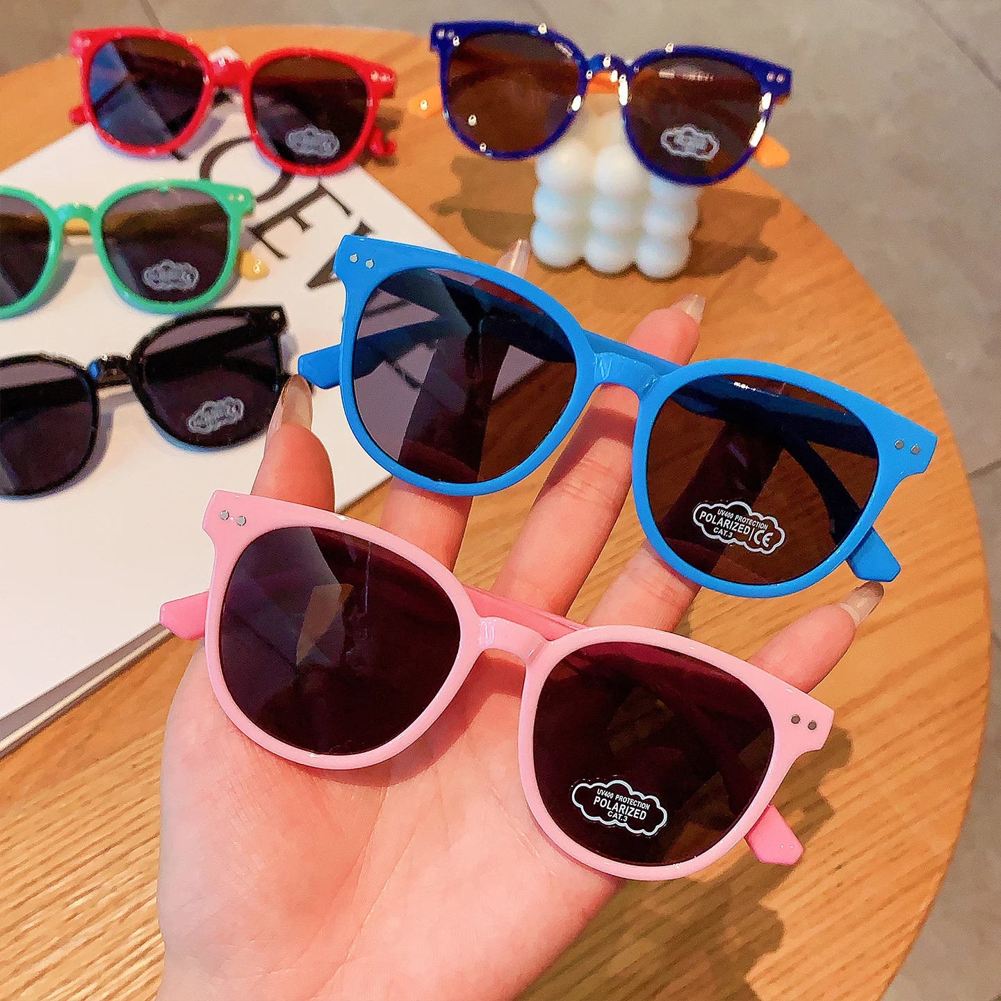 Heiß! Polarisierte Sonnenbrillen für Kinder, UV-Schutz-Sonnenbrillen, koreanische Mode-Sonnenbrillen für Kleinkinder, Babys, Jungen, Mädchen, Outdoor, 2026, Geschenk – Detail 12