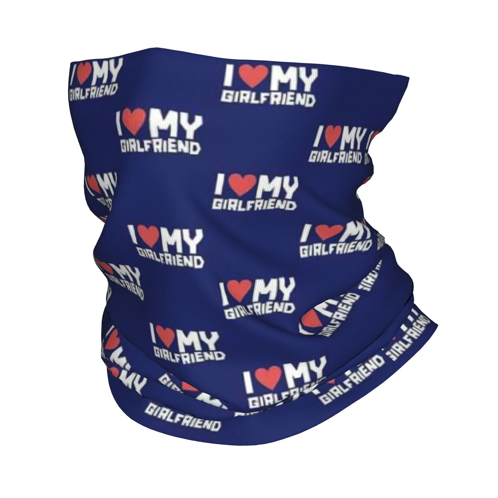 面白い彼女が大好きな私、素晴らしいバンダナネックゲイター、プリントラップマスクスカーフ、暖かいサイクリングスカーフ、男性女性大人用