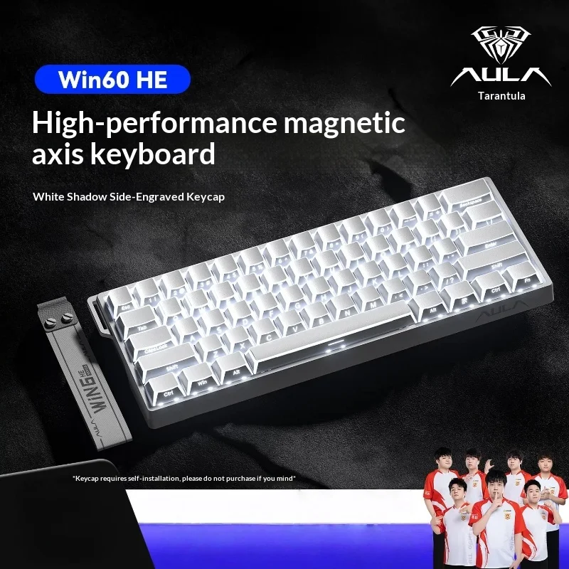 Aula Win60 Magnetic Switch Mechanical Keyboard Rgb Backlight 8khz Polling Rate 0 Dead Zone Adjustable Customized For Pc Gaming