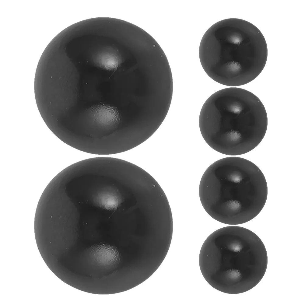 6Pcs Black Plastic Pinball Replacement Balls for Arcade Machine Table Game Parts Interactive Play Pinball Game Parts
