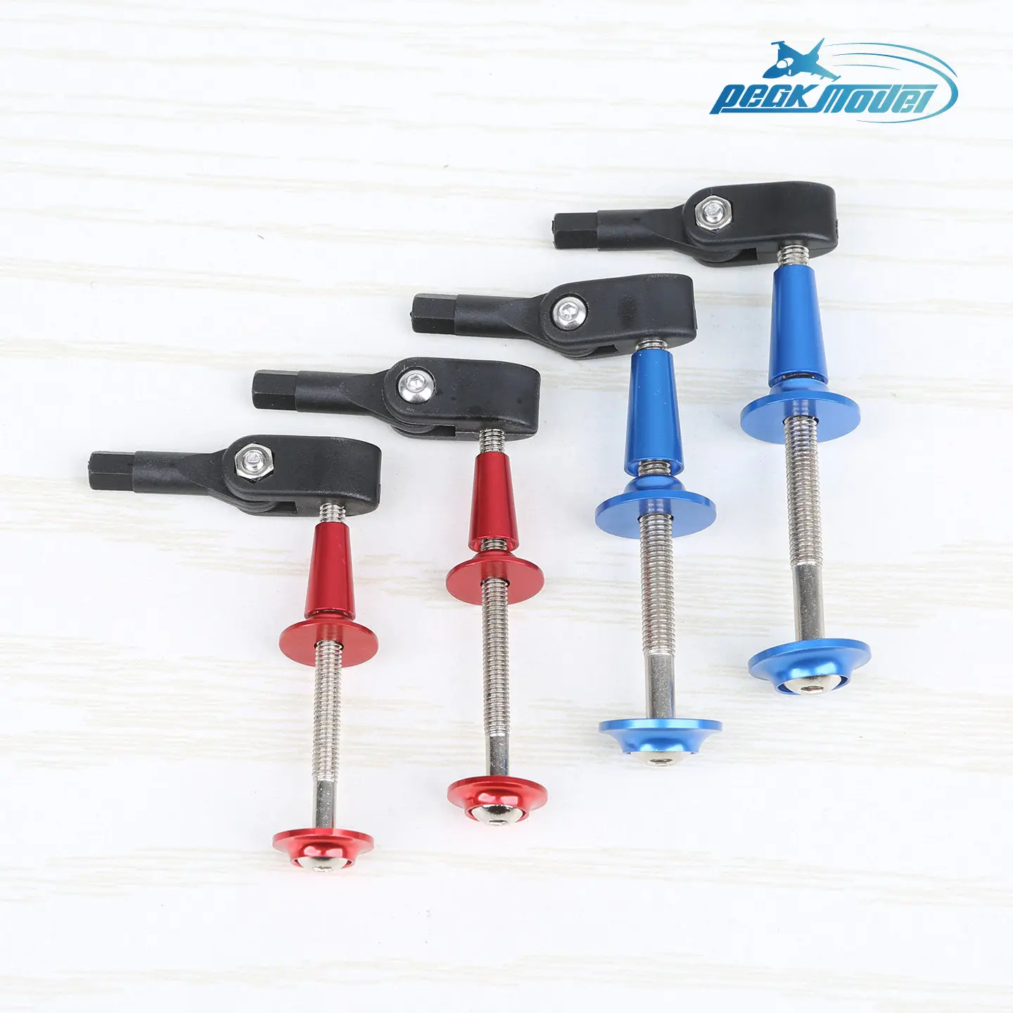 Adjustable  Engine Straight Rod Rudder Arm Assembly with Ball Head Telescopic Arm for RC Model Aircraft