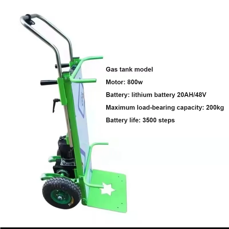 【الأكثر مبيعًا】 شاحنة يدوية ثقيلة محمولة 250 كجم من الألومنيوم سلالم دوللي كهربائية مع حاوية دوارة لتسلق الدرج اليد Tr #4