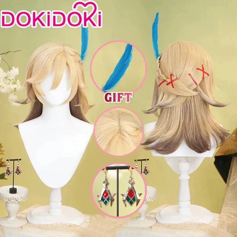 AA wat IN STOCK Game Genshin Impact DokiDoki Cosplay Men Short Hair Kaveh Feather Free Wig 2025 New