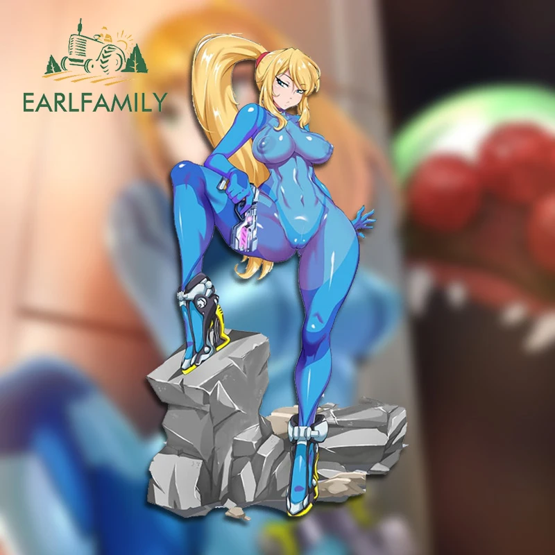 

EARLFAMILY 13cm X 7cm For Samus Aran Thicc Thigh Hentai Car Stickers Vinyl Car Wrap Decals Scratch-Proof Creative Waterproof