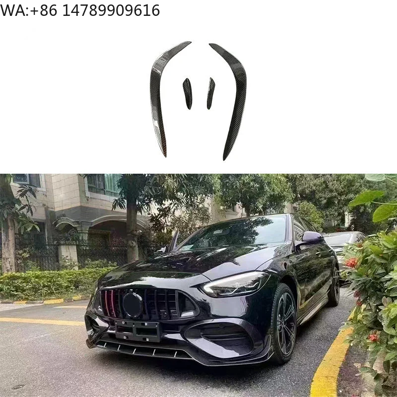 W206 C Class Carbon Fiber Fog Lamp Trimming Air Vent Air Knife for   C Class W206