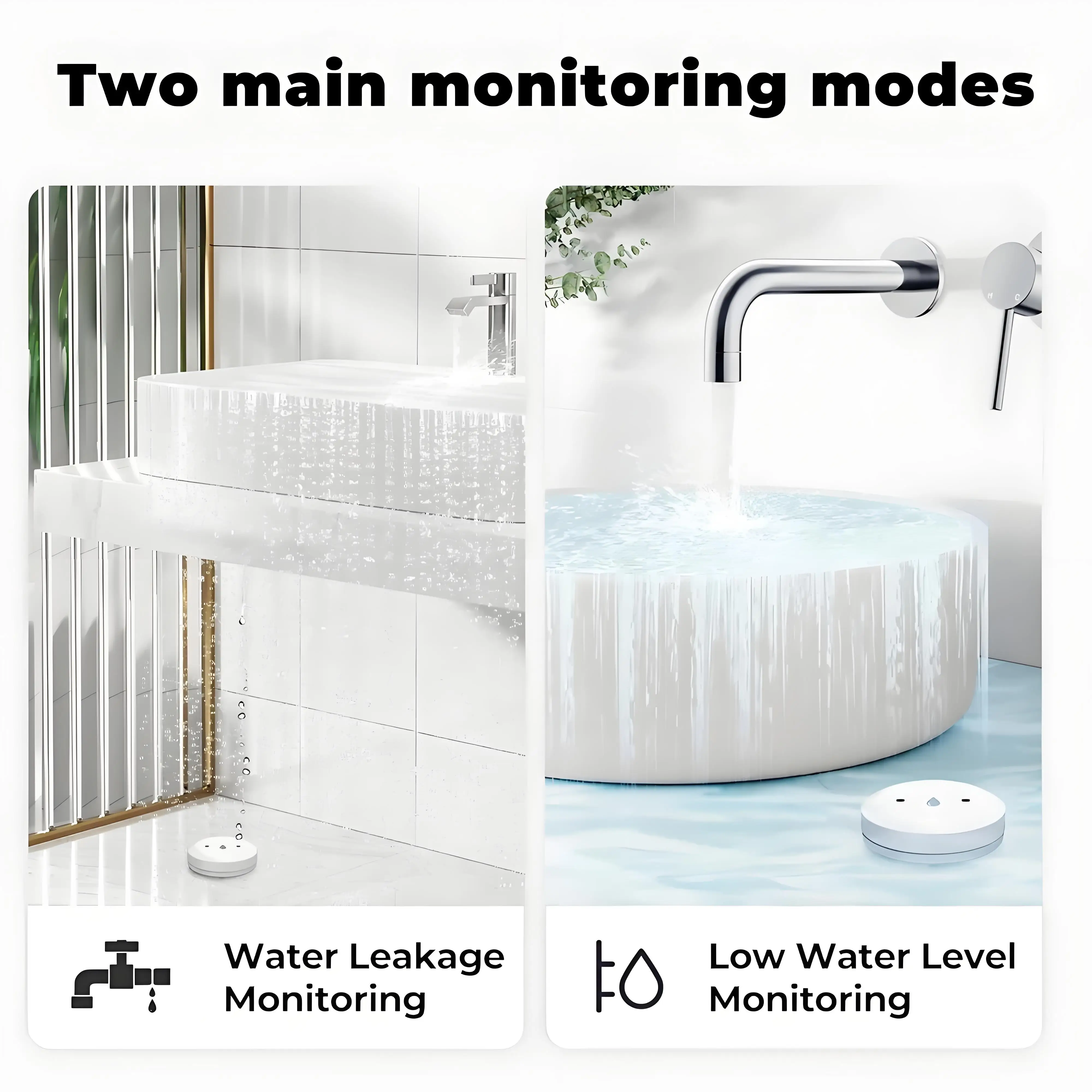 Tuya ZigBee مستشعر المياه الذكي كاشف التسرب إنذار تسرب المياه الفيضانات التحكم الذكي في الحياة المراقبة عن بعد لمساعد المنزل