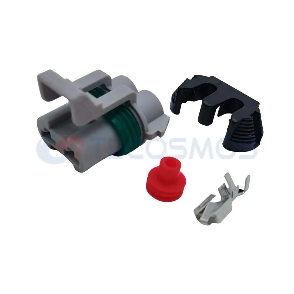 2 Pin Automotive Waterproof Connector Engine Fan Module Electronic Fan Controller Wire Harness Plug 15363990 For Ford Mazda