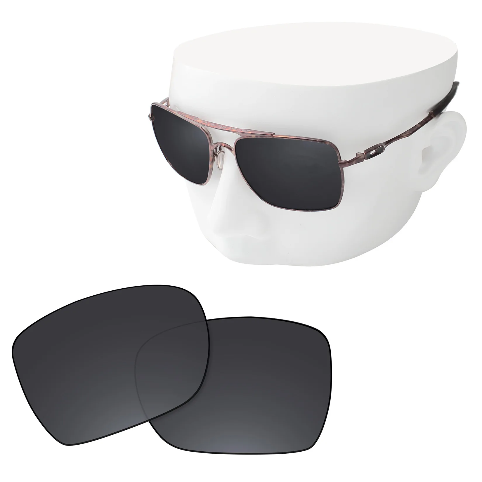 Lentes de repuesto polarizadas OOWLIT para gafas de sol Oakley Deviation OO4061 de 59 mm (solo lentes)