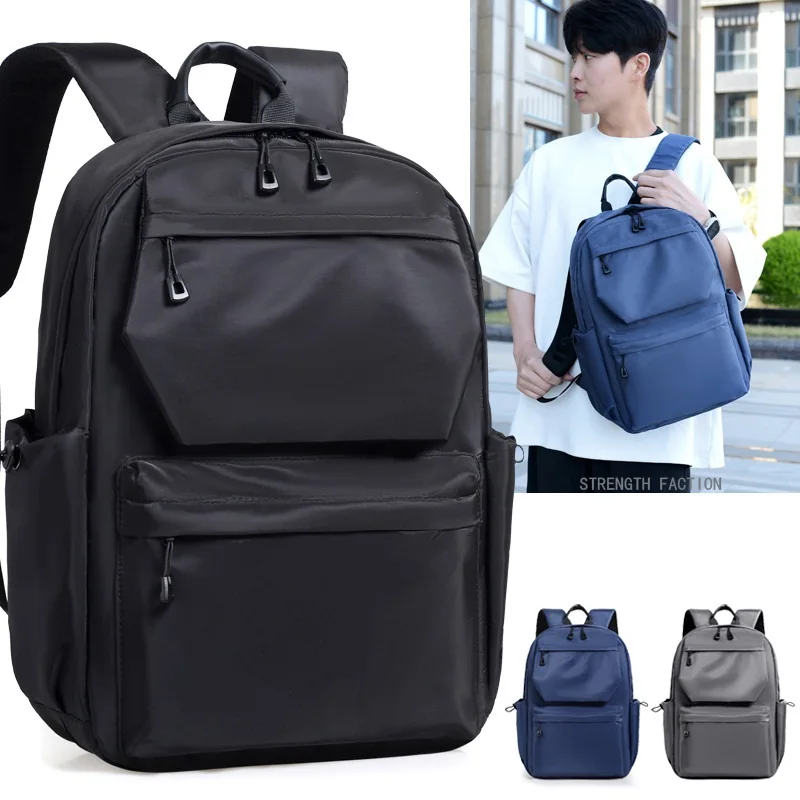 

Легкий дорожный рюкзак для мужчин, новый рюкзак для компьютера из ткани Оксфорд большой вместимости 2025 года, черная школьная сумка для студентов колледжа