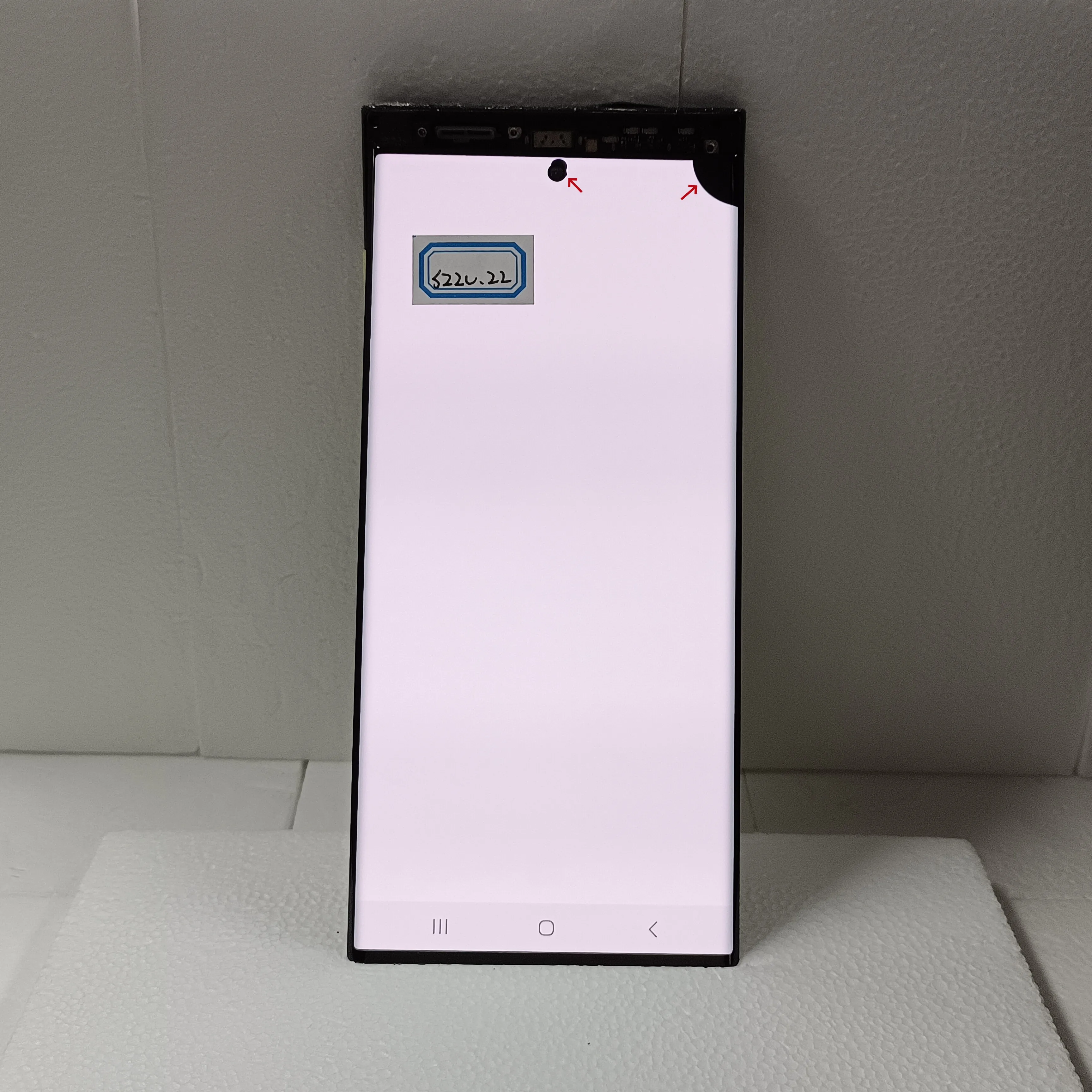 100% Test AMOLED For Samsung S22 Ultra Display S908 S908b S908u Touch Screen Replacement With Defects For Galaxy S22 Ultra Lcd