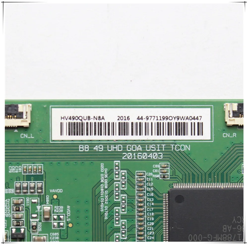 T-con مجلس HV490QUB-N8A BB 49UHD غوا usat TCON 20160403 للتلفزيون المهنية اختبار توقيت لوحة التحكم شحن مجاني