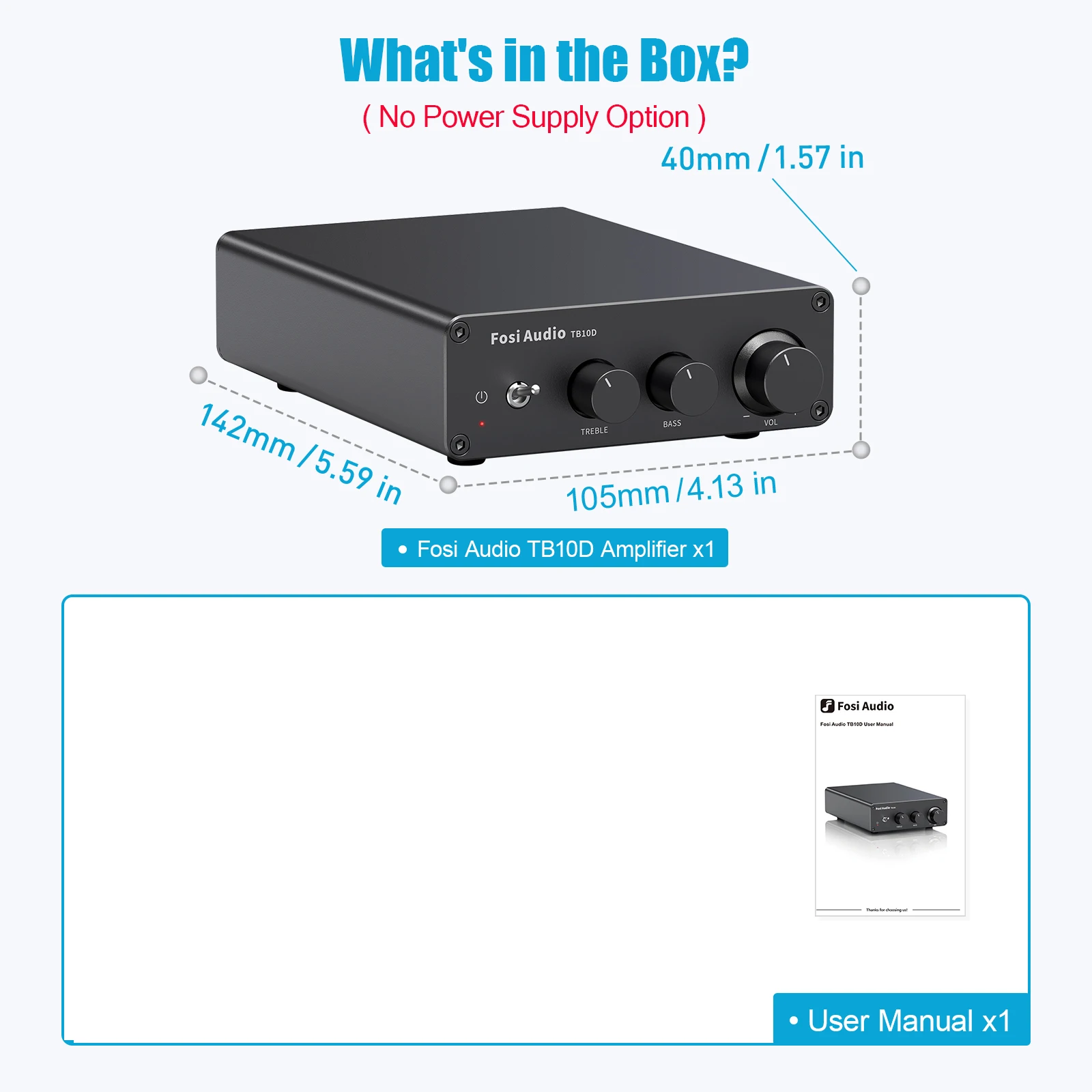 Fosi Audio TPA3255 Stereo Amplifier 5