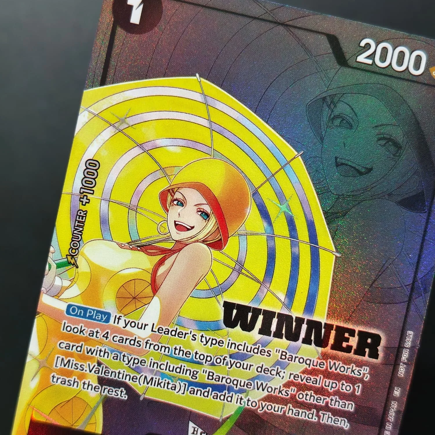 DIY Proxy One Piece TCG English Miss. Valentine (Mikita) R OP14-087 Winner Pack 2026 Vol3 Game Textured Collection Card Toy - view 4