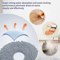 A07R 12PCS Washable Mop Cloth Replacement Parts For Roborock QV 35A / QR 598 / QR 798 Robot Vacuum Cleaner Accessories