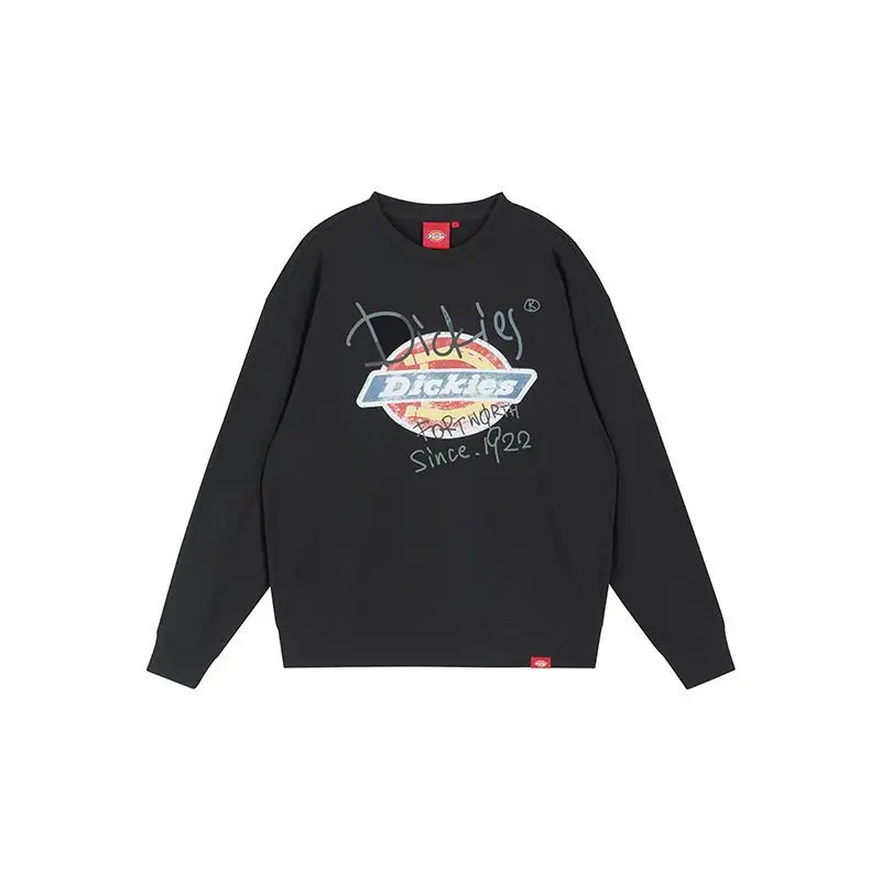 Dickies Vintage Graphic Crewneck Sweatshirt Loose Fit Unisex Couple Streetwear