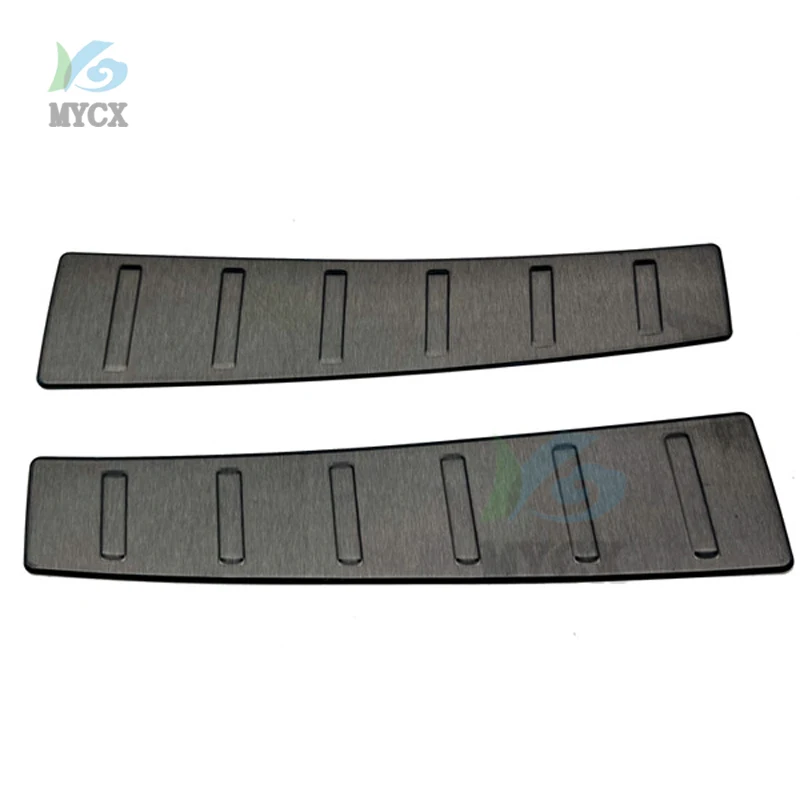 

For Mitsubishi Outlander 2022 2023 steel Built-in rear guard Rear Bumper Protector Sill Trim Tail Trunk Guard Pedal Cover