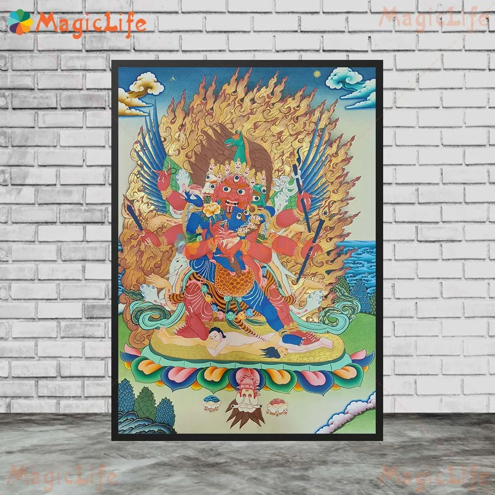 Hinduism Kali Goddess Lakshmi Parvati Religion Posters Wall Pictures For Living Room Poster Wall Art Canvas Painting Unframed - Image 2