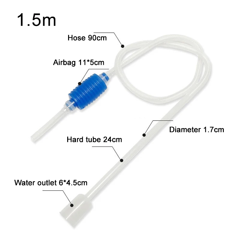 Aquarium Siphon Aquarium Siphon Vakuum Kies Wasser Filter Reiniger Pumpe Manuelle Reiniger Staubsauger Werkzeuge Zubehör