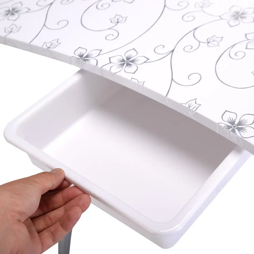 Manicure Nail Table Portable Station Desk Spa Beauty Salon Equipment 2 Color-White view 6