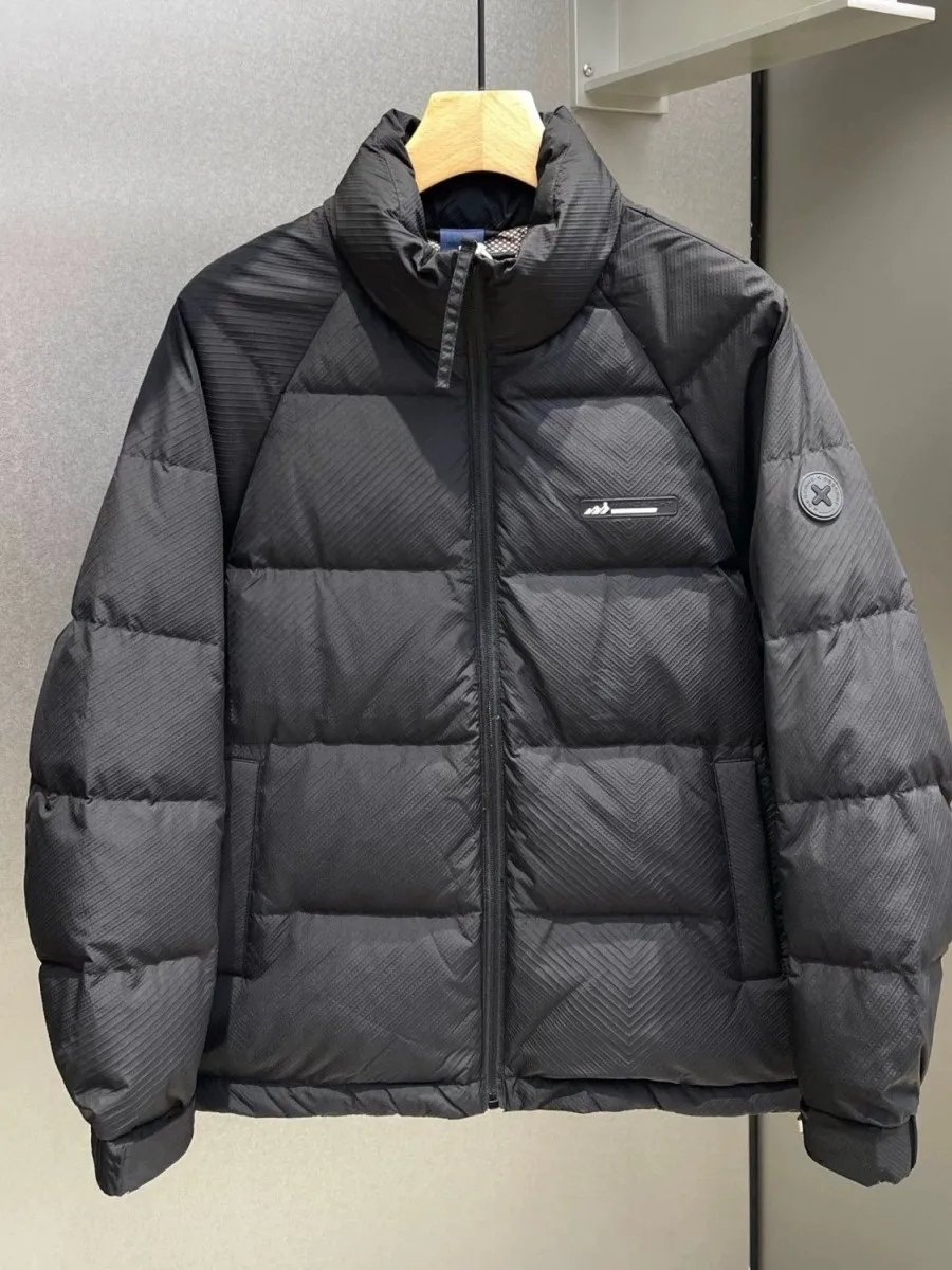 

Мужская зимняя хлопковая куртка с воротником-стойкой, утепленная, свободного кроя, модная, повседневная, теплая, молодежная верхняя одежда на двубортной застежке