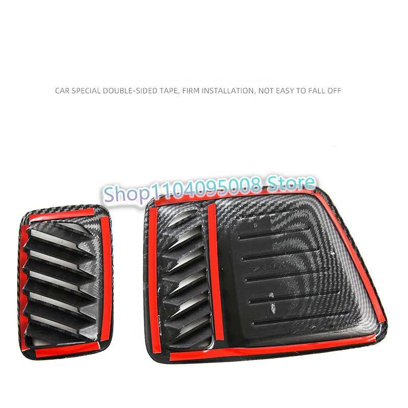 LHD For Hyundai Santa Fe MX5 2023 2024 2025 Carbon Fiber Car Dashboard Air Condition Vent Outlet Cover Trim Accessories - Image 4