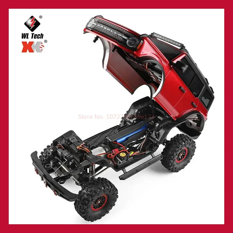 รถบังคับวิทยุแบบออฟโรด รุ่นจำลอง Bronco 1:10 ความเที่ยงตรงสูง ขับเคลื่อน 4 ล้อ Wltoys 104020 พร้อมรอกไฟฟ้า เกียร์สองสปีด ของขวัญ