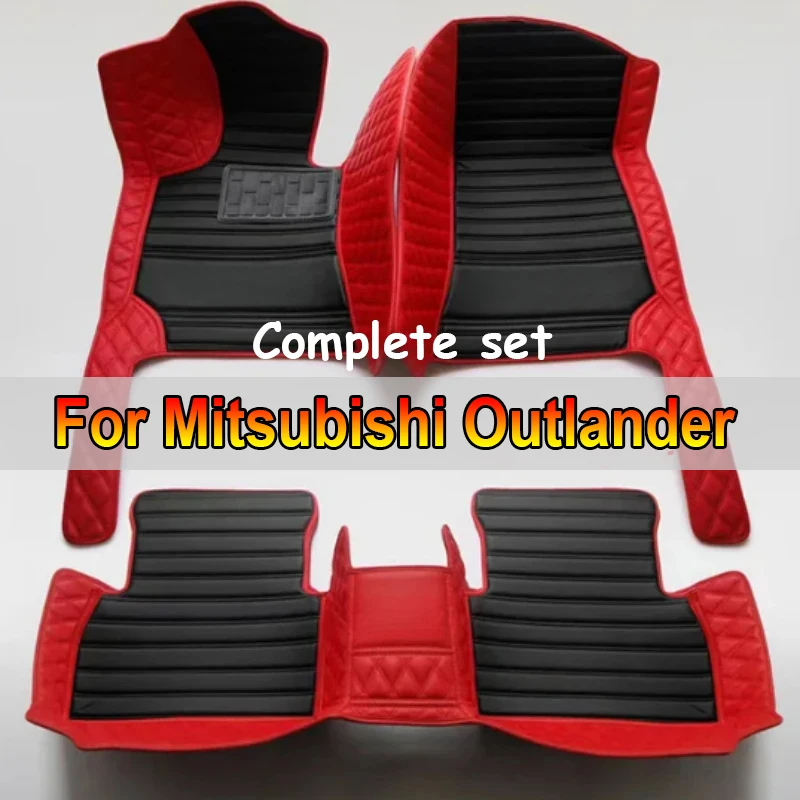

3PCS Custom Car Floor Mats For Mitsubishi Outlander 2000-2023 Auto Carpets Foot Coche Accessorie